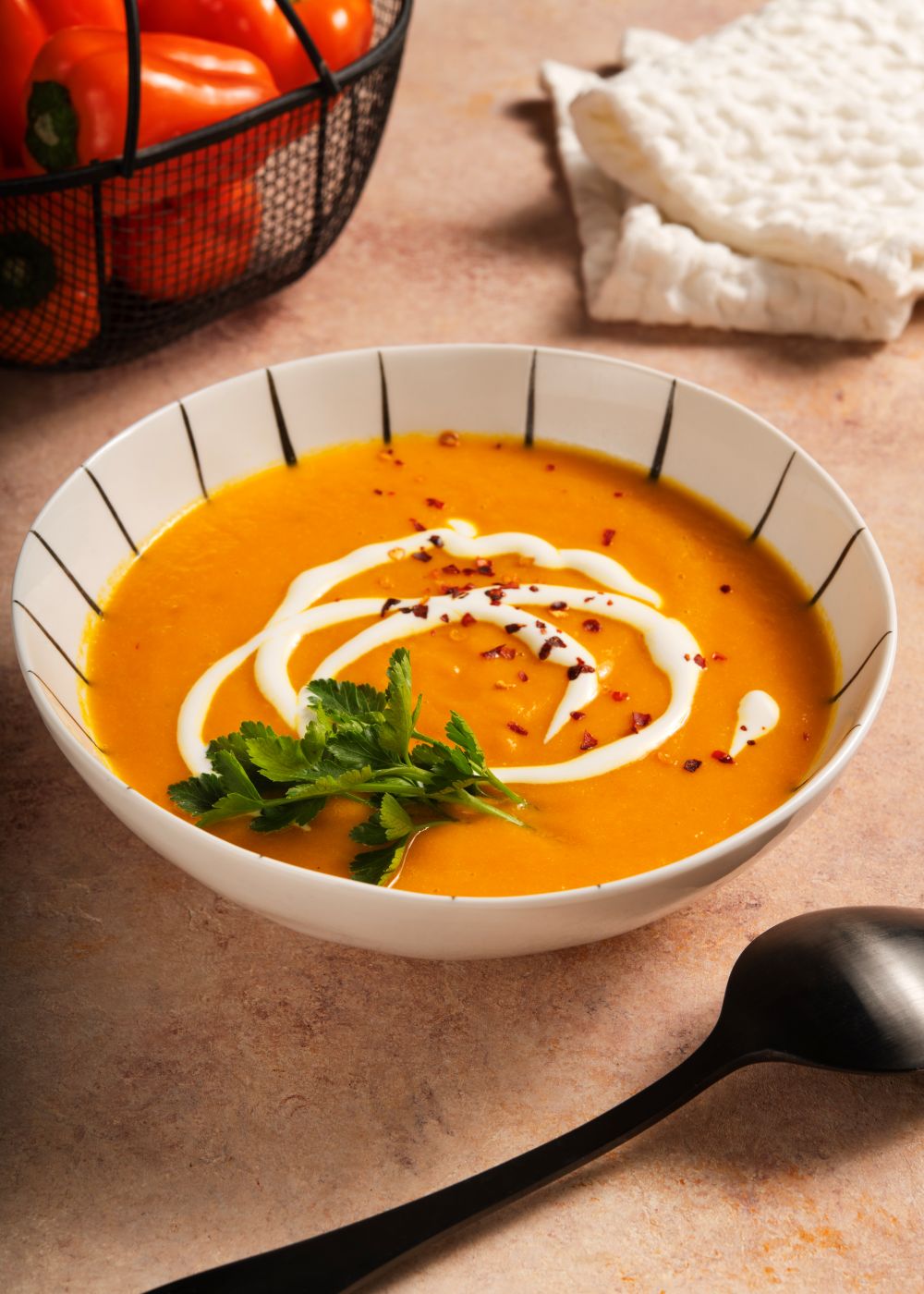 სტაფილოს და ტკბილი წიწაკის წვნიანი